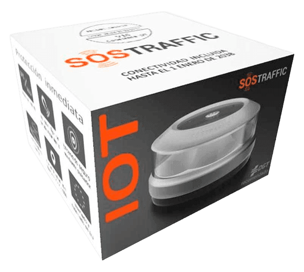 Baliza BlueShield SOSTraffic - Caja del producto